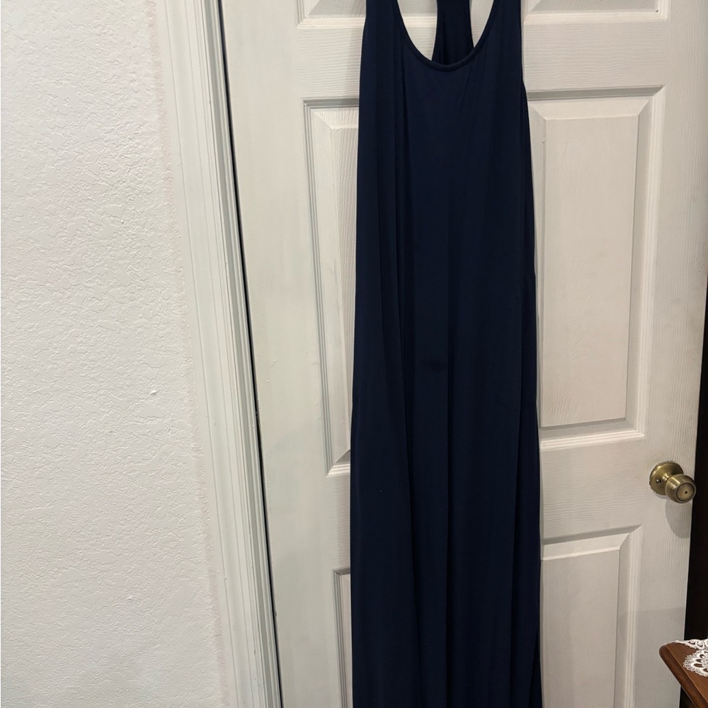 Soma Navy Maxi Dress (with lining)